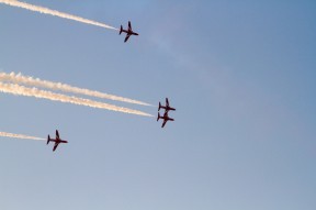 Red Arrows Flying in Formation